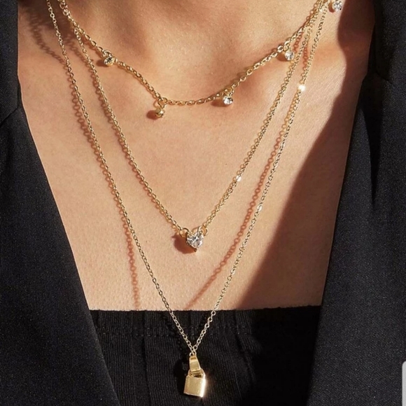 Jewelry - *Barbie* Layered Lock Necklace